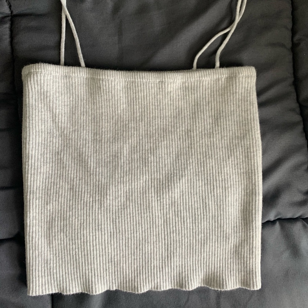 Grey Sweater Tank Top